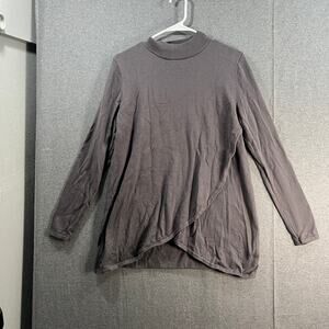 Studio Park x Jayne Brown Crossover Tunic Sweater Charcoal Medium